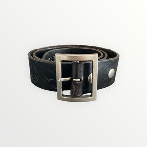 King Baby Studio Black Leather Belt Size 34